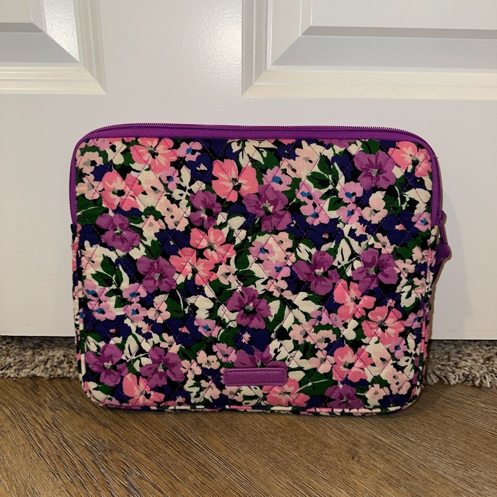 Vera Bradley iPad Sleeve with Purple and Pink Flowers